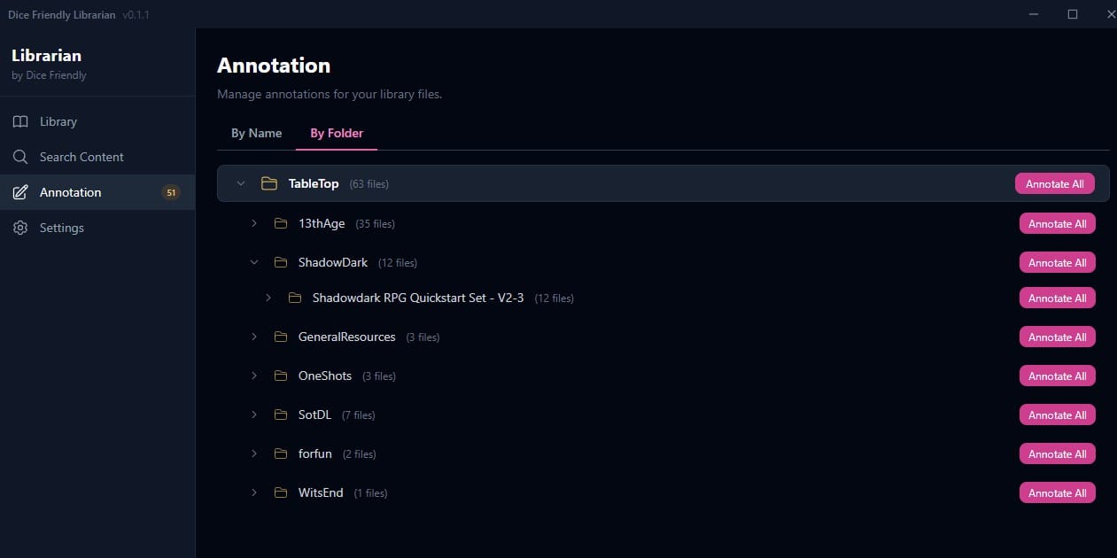 Folder Annotation Added, Open Downloads