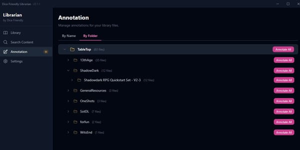 Folder Annotation Added, Open Downloads